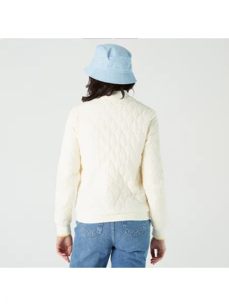 Lacoste Kurtka Bomber Z Kołnierzykiem biały