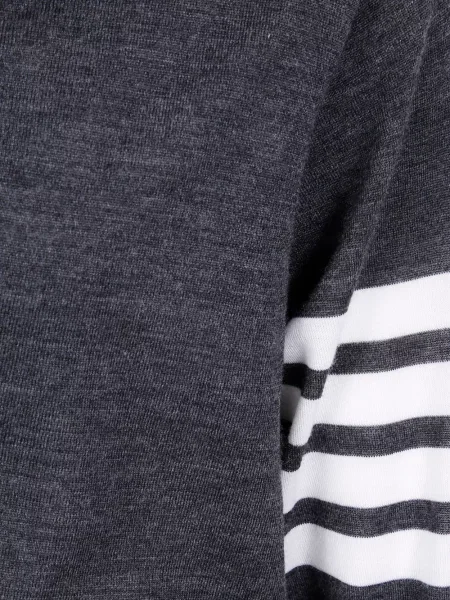 Cardigan Thom Browne cu dungi gri