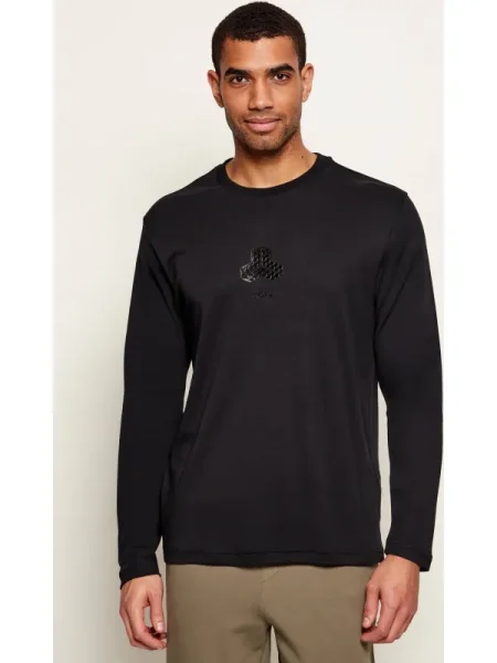 Tricou mânecă lungă Boss Green negru