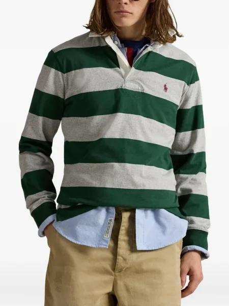 Μικρός κασκέτο Polo Ralph Lauren με χαμηλή μέση υφαίνω διαγωνίως πράσινο