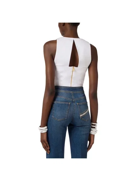 Top Elisabetta Franchi alb