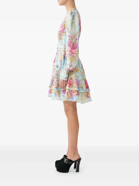 Mała mały sukienka mini Camilla garniturowa niebieska