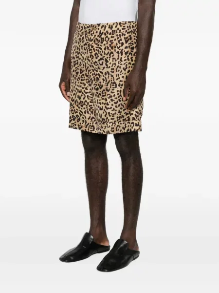 Pantaloni scurți Valentino Garavani cu imagine cu model leopard