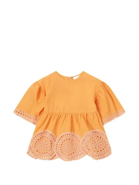Top dziecięcy Stella Mccartney pomarańczowy