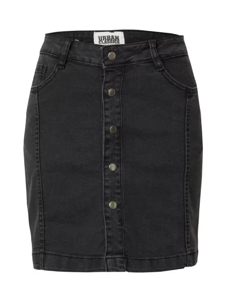 Urban Classics Fustă denim negru