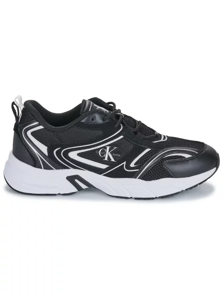 Mrežaste tenis tenisice Calvin Klein Jeans crna