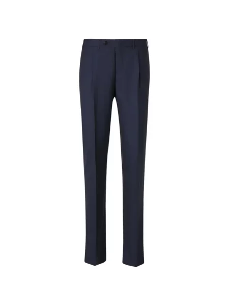 Pantaloni Canali de lână albastru