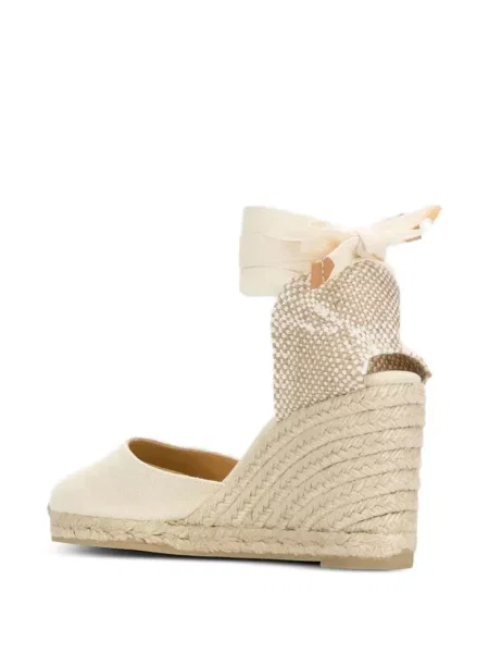 Espadrilky Castañer s vázáním bílé