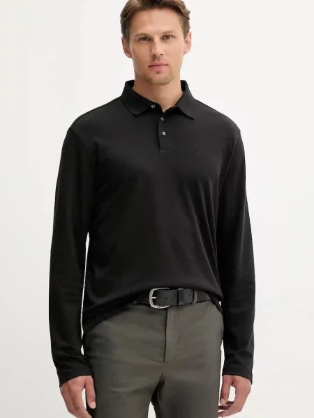 Calvin Klein longsleeve gładki czarny