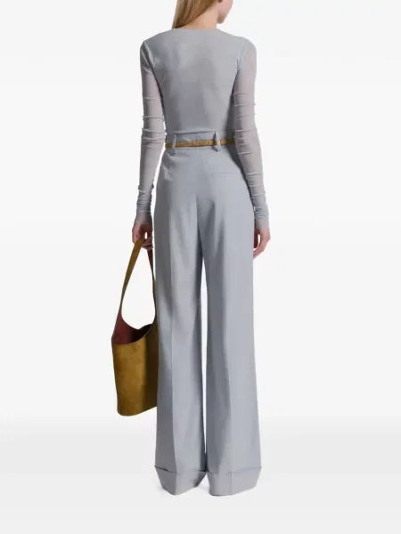 Pantaloni Alberta Ferretti albastru