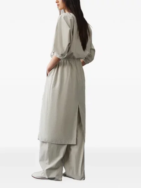 Lung rochie midi Less cu cordon gri