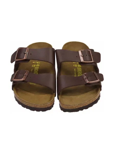 Birkenstock Klapki Arizona Birko-Flor brązowy