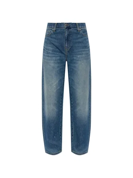 Blugi drepți Carhartt Wip albastru