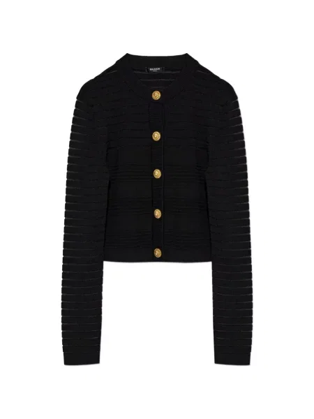 Cardigan Balmain cu dungi negru