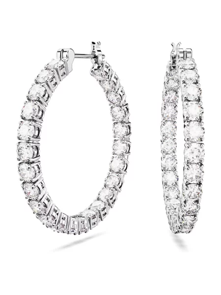 Swarovski Uhani / transparentna srebrna