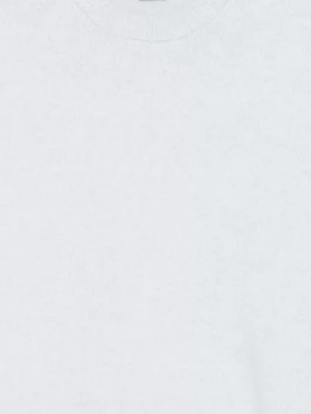 Вълнен пуловер Boss с кръгло деколте бяло