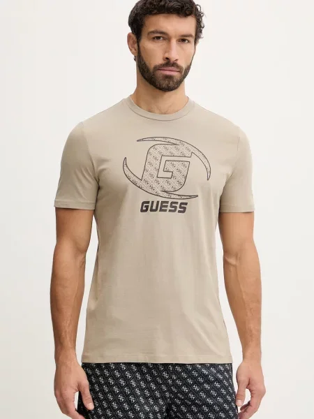Guess tričko KELE béžové