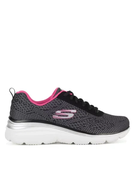 Skechers Sneakersy FASHION FIT BOLD BOUNDARIES BKHP czarny