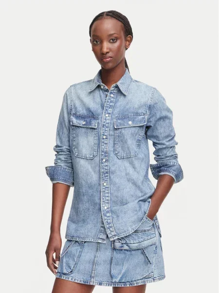 G-Star Raw Джинсова сорочка Голубий