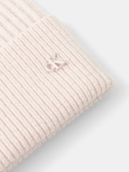 Calvin Klein Vlnená čiapka ružová