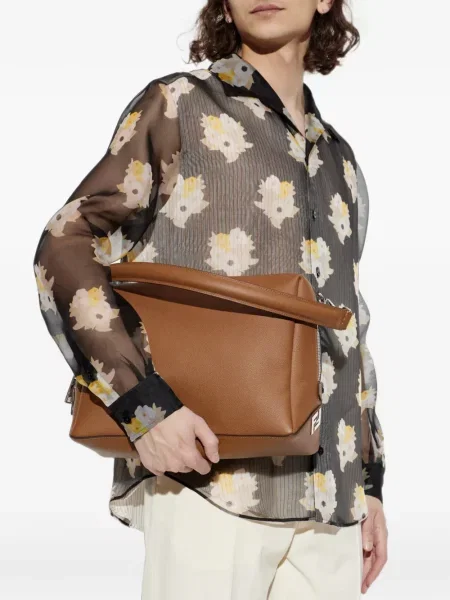 Geantă Fendi din piele maro