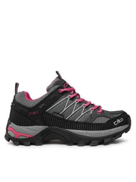 Trekové boty CMP Rigel Low grey/fuxia/ice šedé