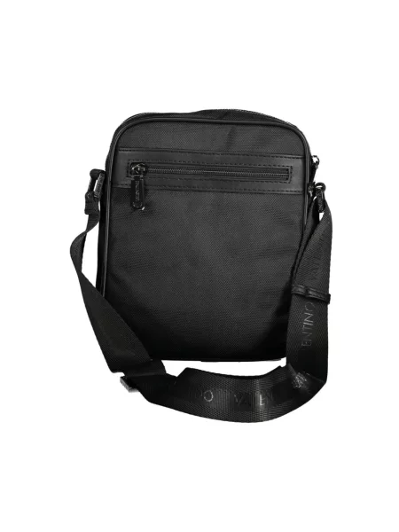 Lniana torba crossbody Valentino By Mario Valentino czarna