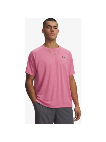 Koszulka z krótkim rękawem damska Under Armour Tech Textured XS jasnoróżowy