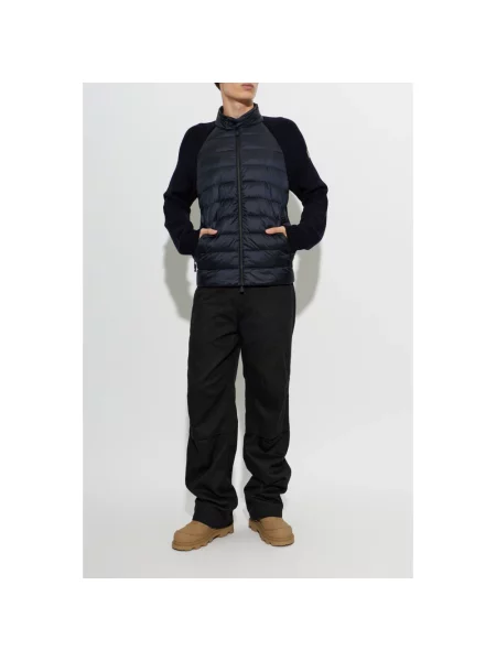 Kardigan Moncler wełniany niebieski