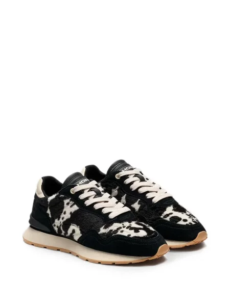 Sneakerși Hoff din piele de căprioară cu imagine negru