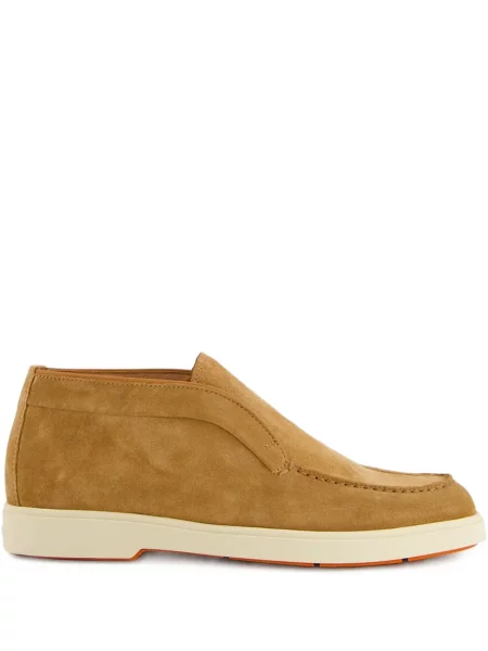 Botine Santoni din piele de căprioară slip-on