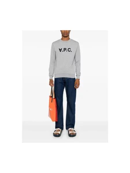 Bluza A.p.c. z logo szara