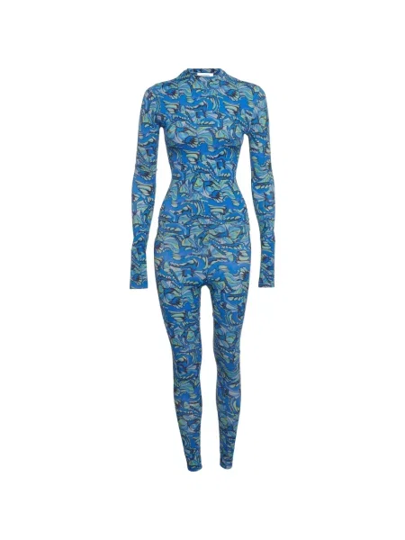 Body 424 cu imagine cu imprimeu abstract albastru
