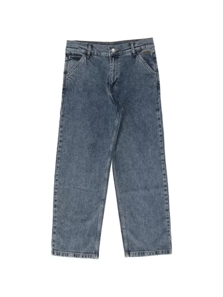 Jeansy straight leg dziecięce Msgm niebieskie