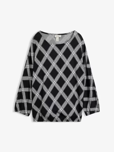 Sweter z delikatnej mieszanki czarny