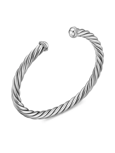 Brăţară David Yurman argintiu