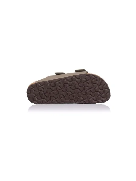 Pantofi Birkenstock din piele cu strasuri gri
