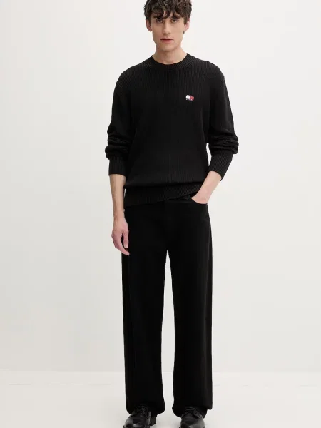 Tommy Jeans pulover pentru bărbați din negru