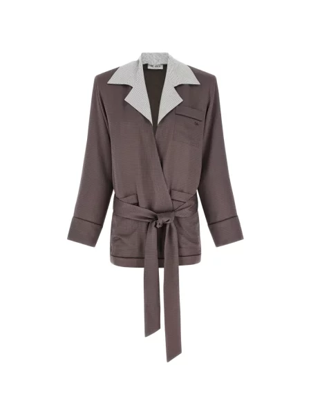 Sacou cu dungi The Attico cu dungi maro