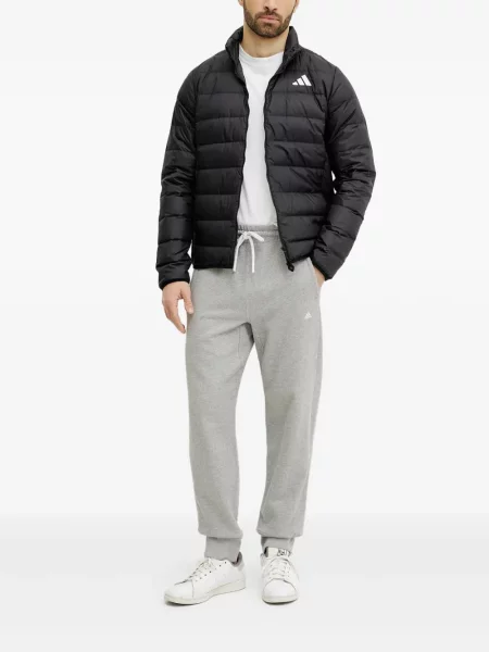 Trening Adidas alergare cu glugă cu broderie gri