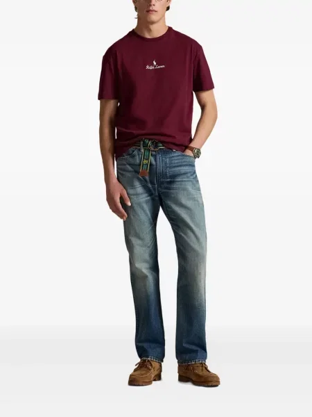 Μικρός κασκέτο Polo Ralph Lauren με χαμηλή μέση υφαίνω διαγωνίως πράσινο