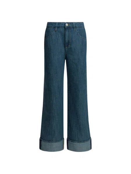 Blugi cu picior larg Shaft Jeans albastru