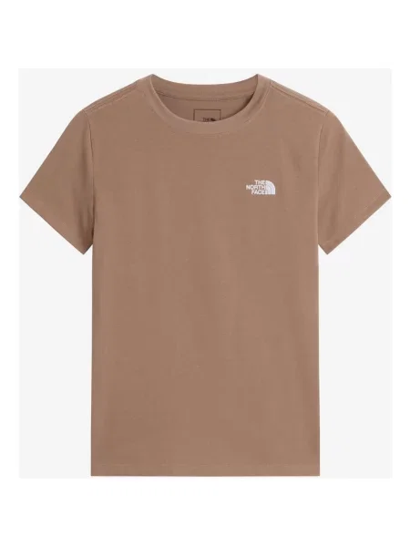 Koszulka The North Face Simple Dome Evolution Slim S brązowy
