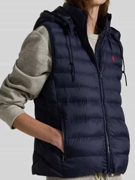 Ralph Lauren Kurtki Kobieta Niebieski L pikowana kamizelka granatowa