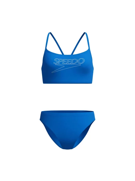 Kostium kąpielowy Speedo Endurance+ Logo niebieski