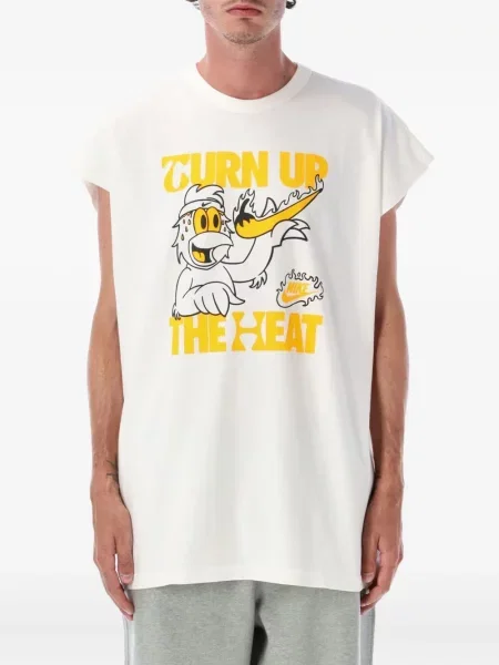 Kratak majica Nike s printom od flisa zelena