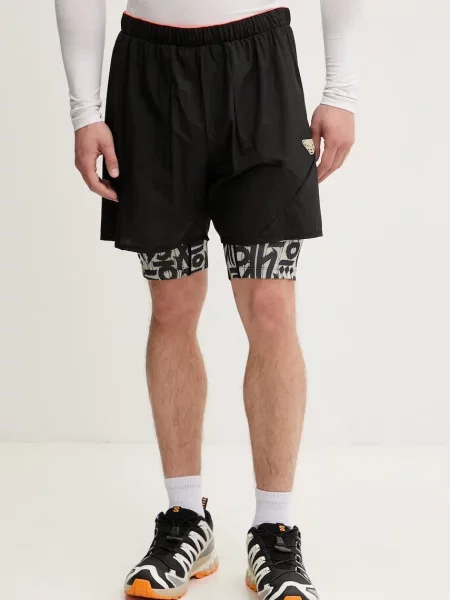 Dynafit pantaloni scurți 2 în 1 pentru bărbați negru