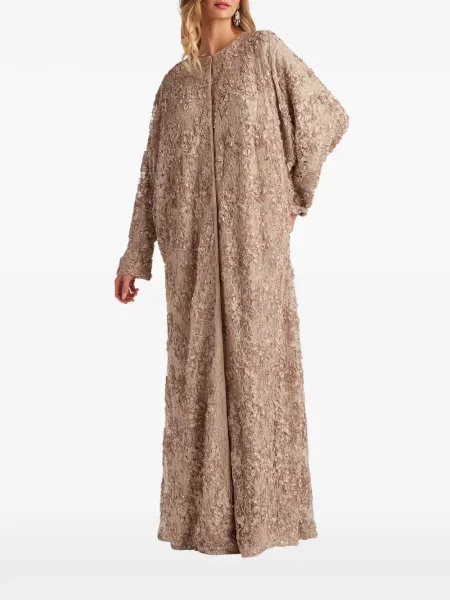 Костюм рокля Tadashi Shoji с пайети на цветя