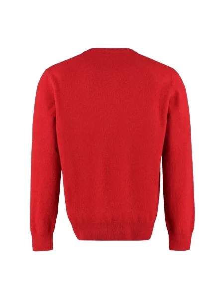 Sweter The (alphabet) żakardowy czerwony