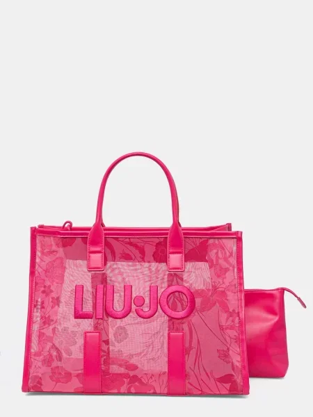 Liu Jo torebka shopper różowa